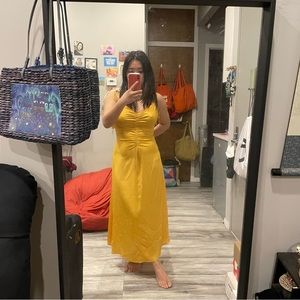 SANDRO yellow maxi dress